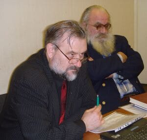 академик, историк В.В. Алексеев и церковный археолог С.А. Беляев