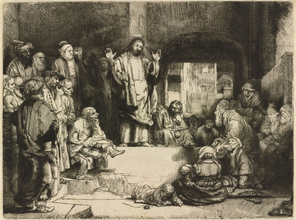 Притча о сеятеле. Рембрандт. Проповедующий Христос. Ок. 1652 г. 